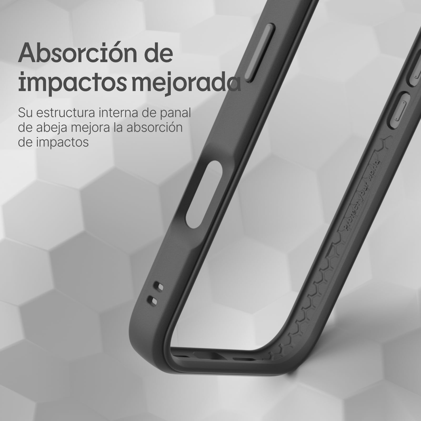 RhinoShield Funda Bumper Compatible con [iPhone 16 Pro MAX] | CrashGuard - Funda con Tecnología de Absorción de Golpes - Resistente a Impactos de más de 3.5 Metros - Azul Marino