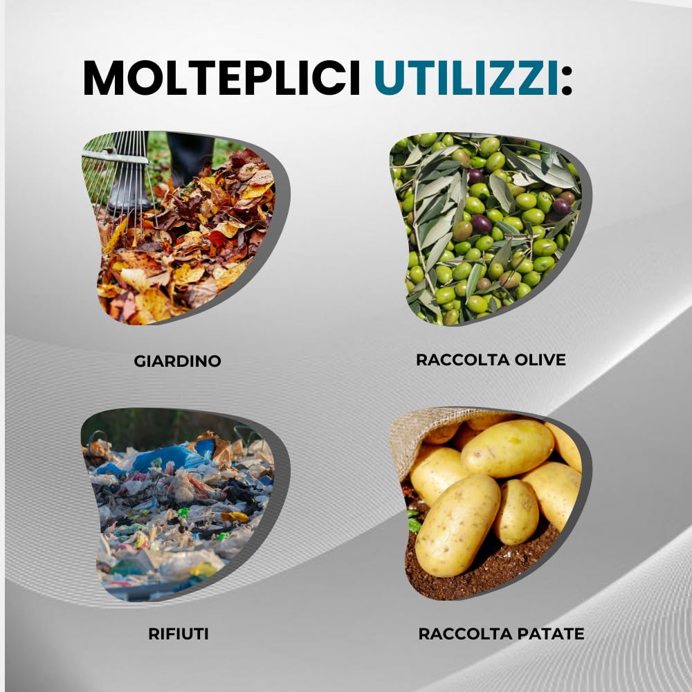 acquaverde | 50 Sacchi in Polipropilene 70x120 cm, Bianchi - Ideali per Raccolta di Olive, Patate e Cereali | Ottimi per Giardinaggio