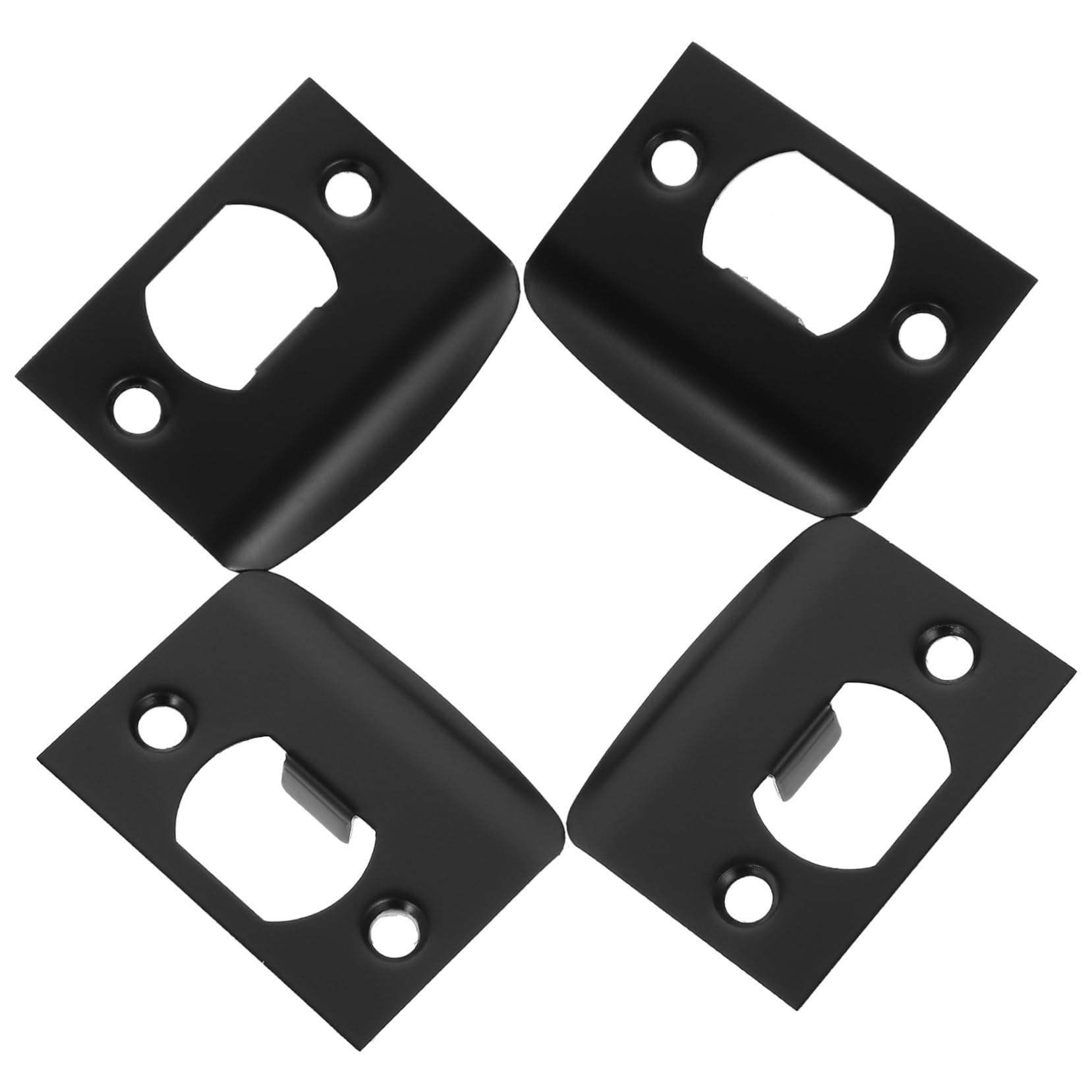 VILLCASE Lot De 5 Plaques De Verrouillage De Porte Pêne Dormant Renfort De Gâche pour Portes Extérieures Facile À Installer 4 Pièces X 5