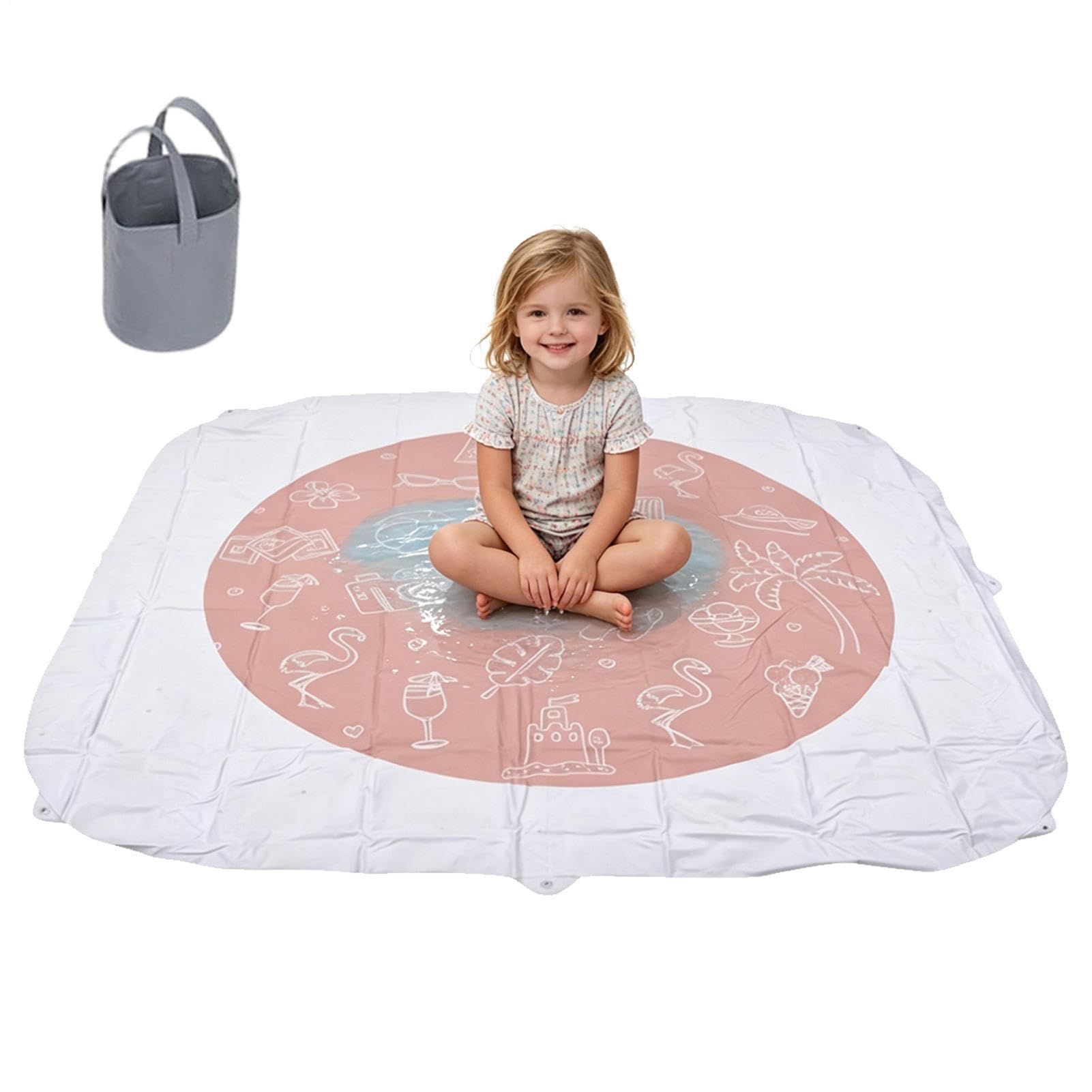 Piscine de Plage Beach Puddle 200x185 cm Imperméable Anti-sable Pliable