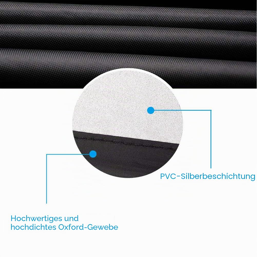 Abdeckung für Kaninchenstall, strapazierfähig doppelschichtig thermischer Stall mit spitzem Fenster, Abdeckung für Kaninchenstall - 180 cm L x 52 cm B x 86 cm H