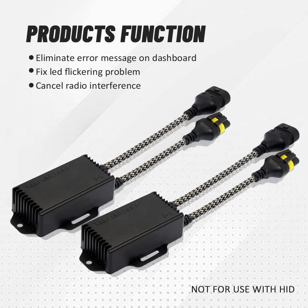 D-Lumina Żarówka LED 9012/9005/9006/H10 z rezystorem dekoderem Canbus