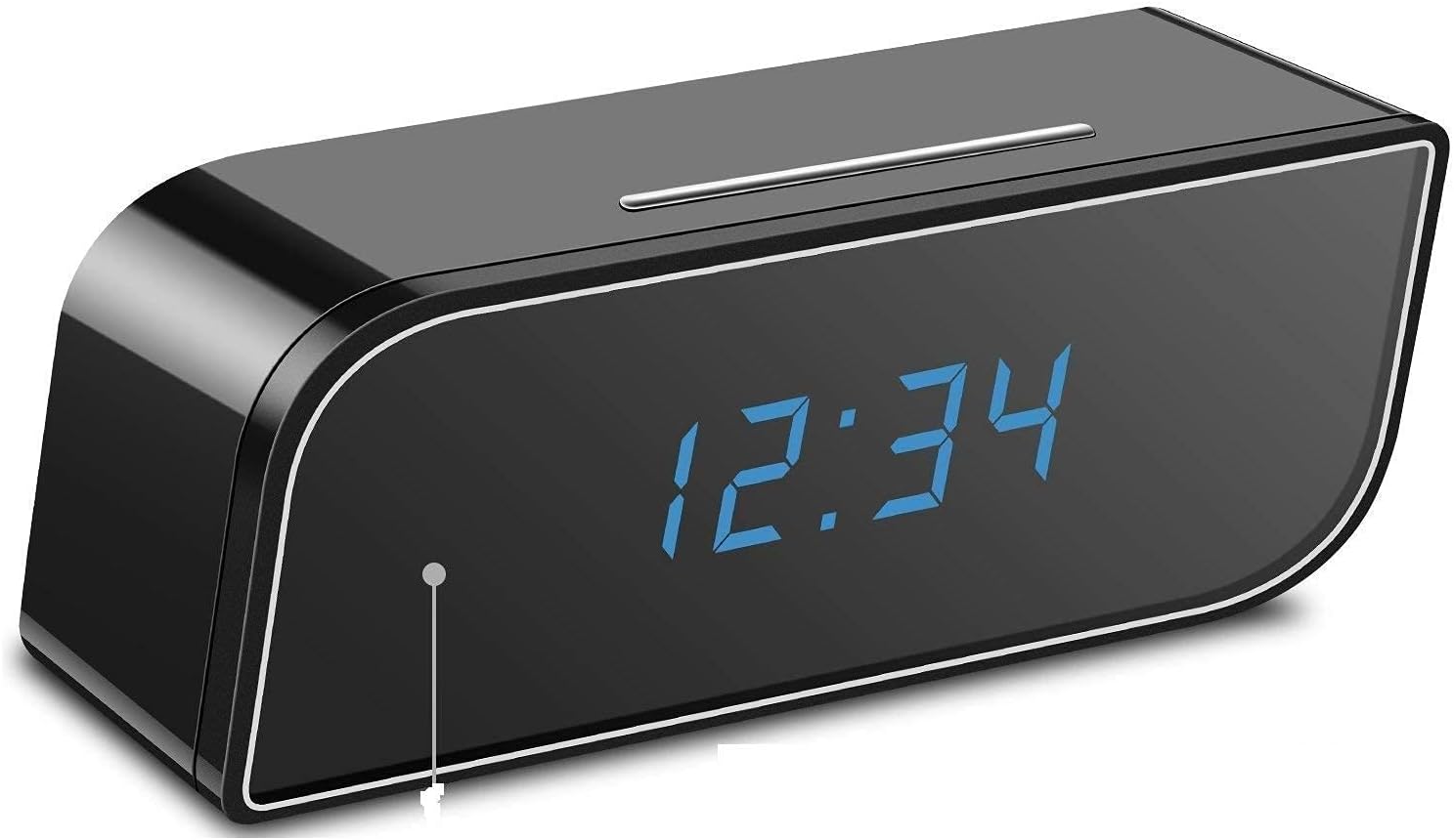 Spy 4k WiFi Camera Digital Table Clock Hidden Wireless Indoor HD 1080P Video Audio Recording Night Vision, Watch Live View in Smartphone App for Home Security Camera (10.1)