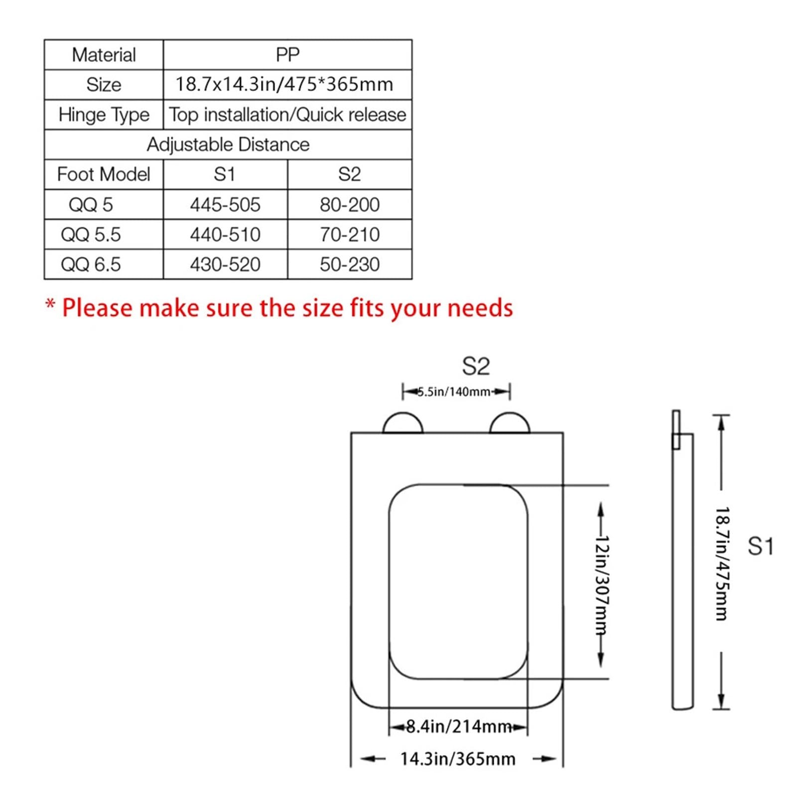 Asiento de inodoro, Soft Close Square Toilet Seat and Cover