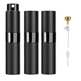 &ZeroWidthSpace;&ZeroWidthSpace;Perfume Travel Refillable Atomizer 8ML &lpar;3PCS&rpar; - Empty Cologne Spray Bottle&comma; Portable & Leakproof Sprayer for Travel&ZeroWidthSpace;&ZeroWidthSpace; &lpar;Black&rpar;