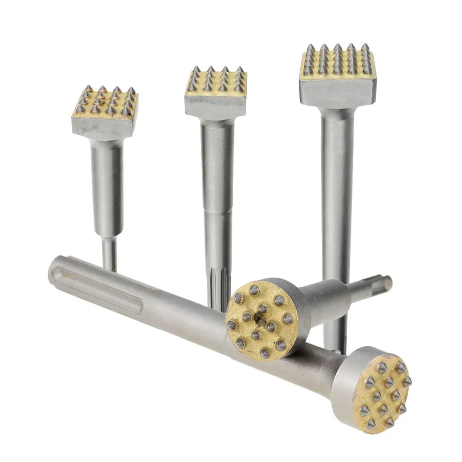 1Pc Hammer Round Square Hexagon Electric Hammer Drill Bit Fit(12TeethLong Hexagon)