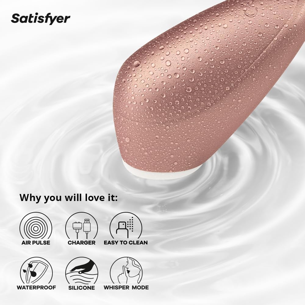 Satisfyer Love Breeze Vibrator Sex Toy | Adult Toys for Women | Clitoral Airpulse Vibrator | Vibrating Sexual Pleasure Device | Stimulation Vibrators | Female Wellness Tools | Woman Sextoy (Orange)