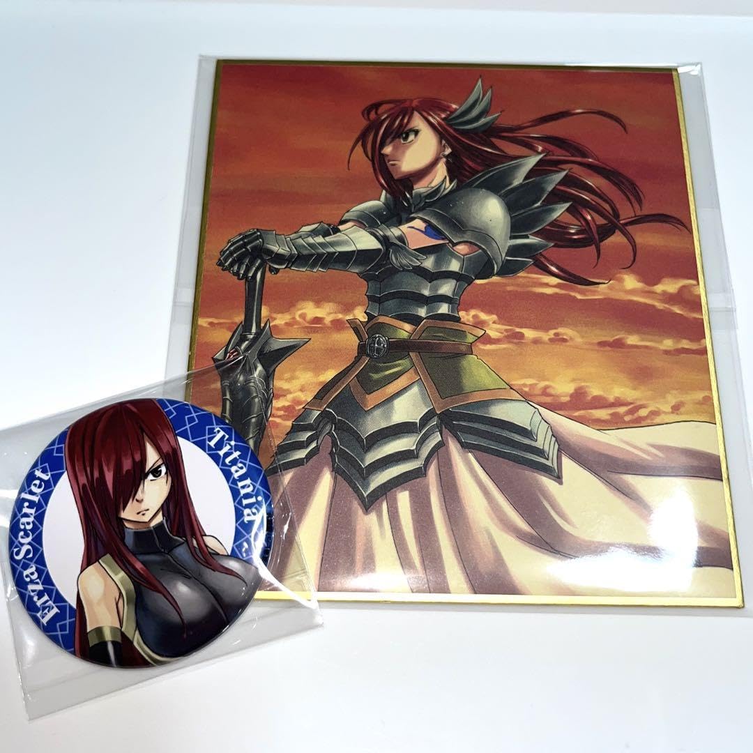 フェアリーテイル 缶バッジ アクリルカード エルザ Amazon.co.jp: エルザ 缶バッジ ミニ色紙 フェアリーテイル版画展