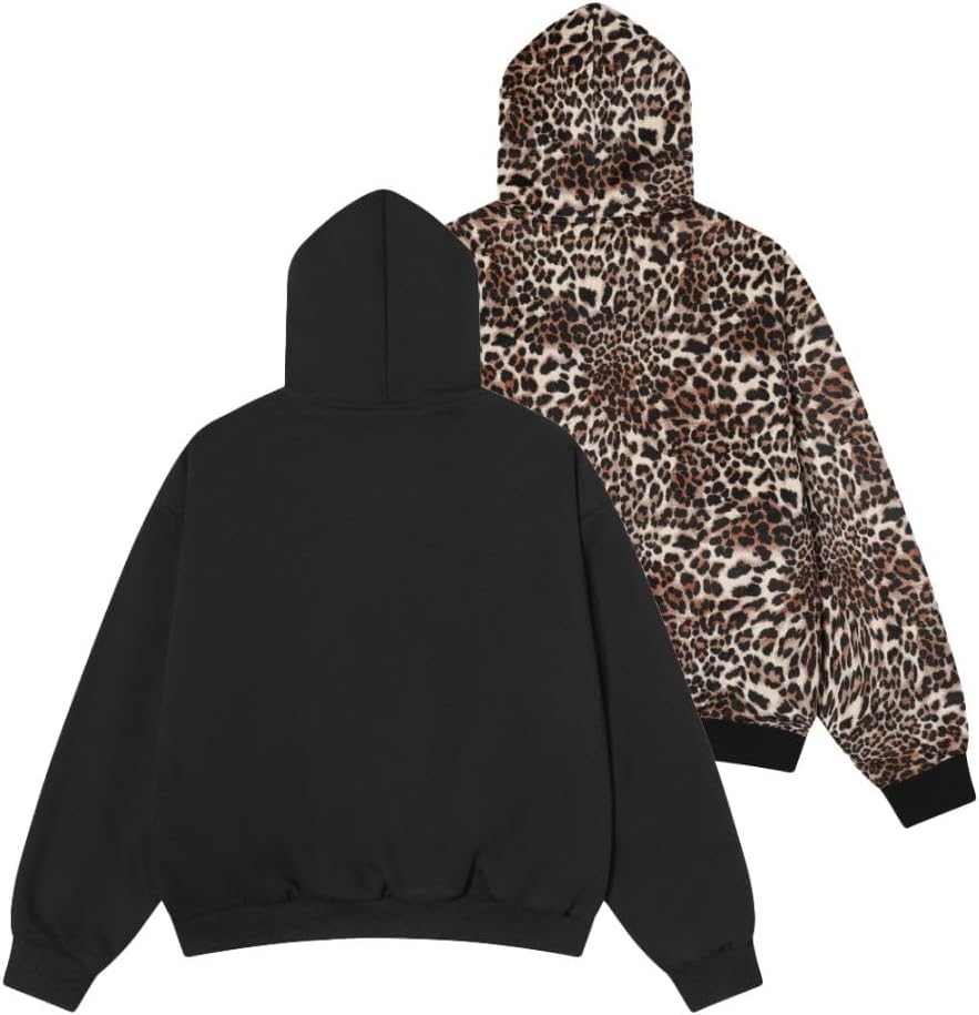 Men’s Heavyweight Zip Up Hoodie Jacket Regular Fit Cotton Blend Hooded Sweatshirt - Image 4