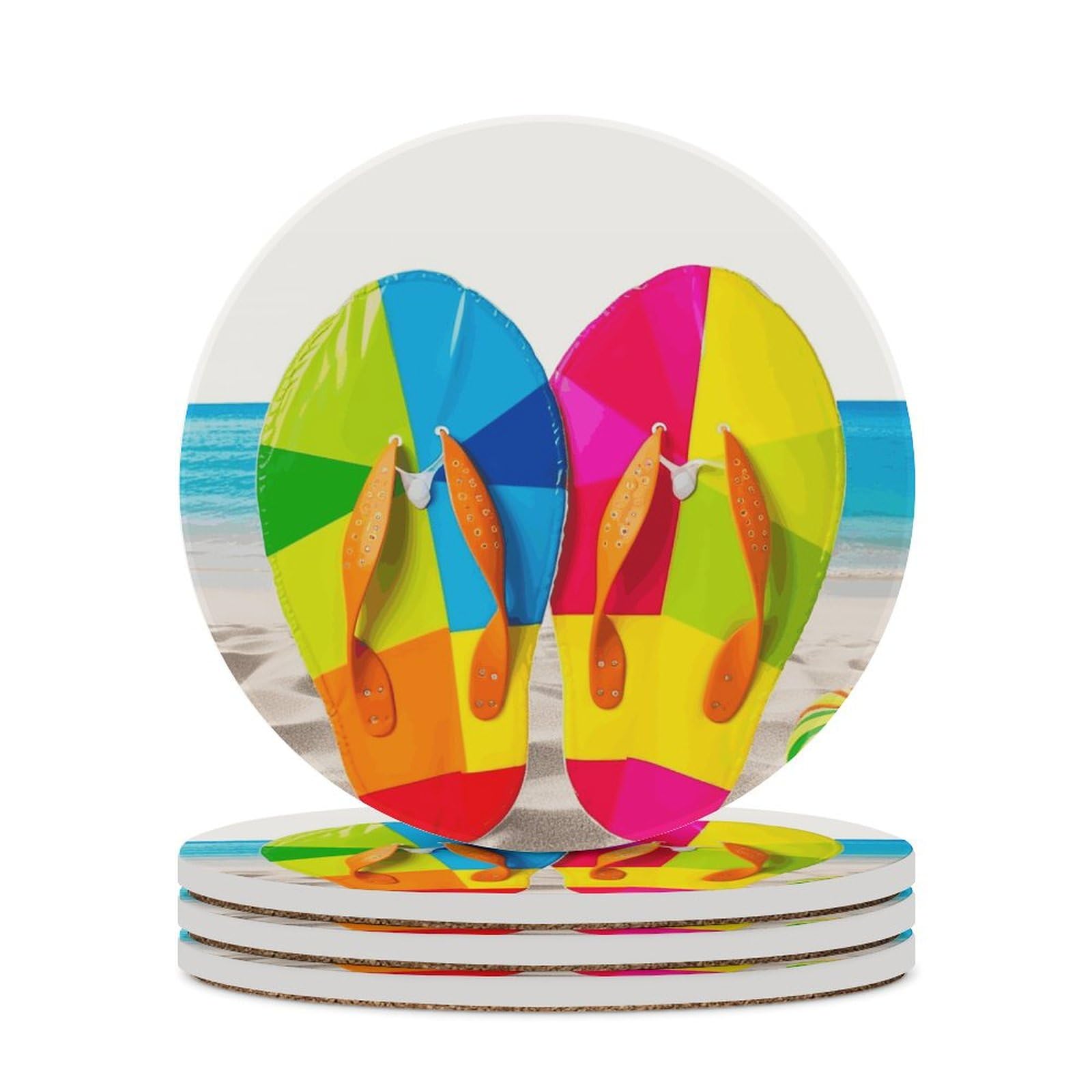 Dessous de verre colorés en céramique pour égayer vos apéritifs