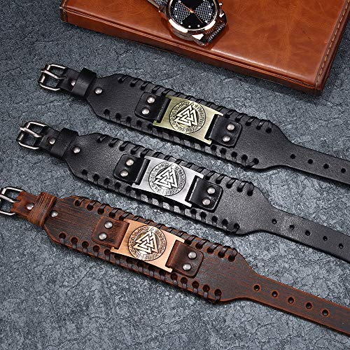 Pulsera de cuero trenzado Juland para hombre ajustable miniatura 2