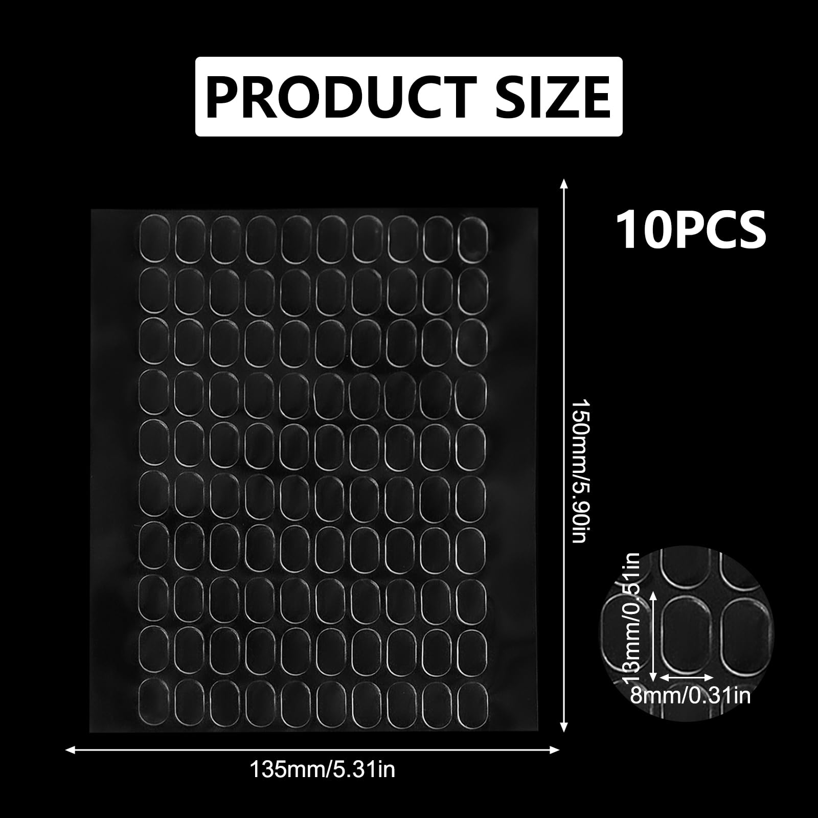 1000 Puntini Adesivi Rimovibili Sxutop | Biadesivi Trasparenti Senza Tracce | Per Decorazioni E Fai Da Te - Foto 9