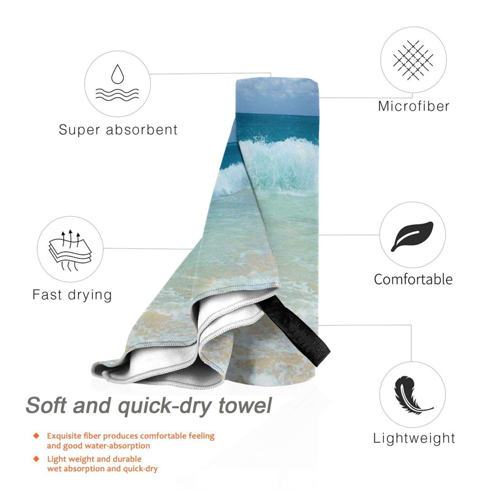 Asciugamano per cani in microfibra ad asciugatura rapida, asciugamano super assorbente leggero per avventure all'aperto, uso domestico, toelettatura degli animali domestici, 60 x 140 cm