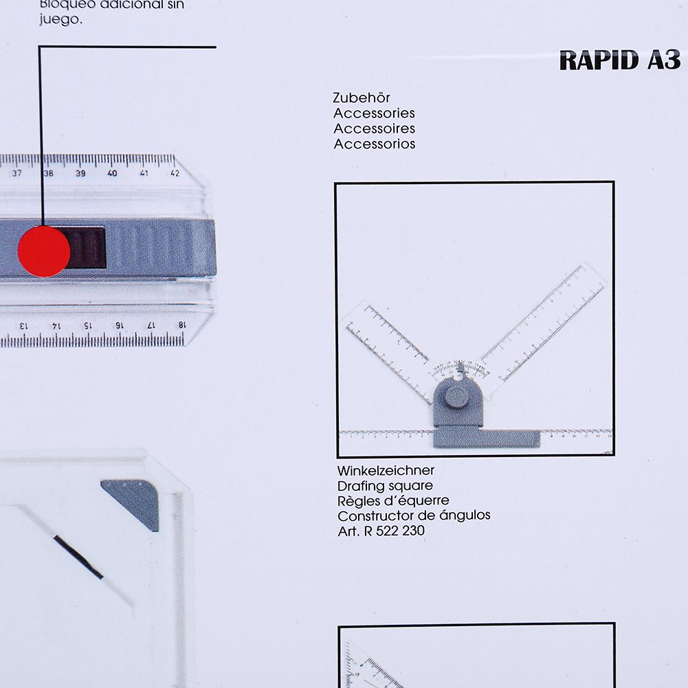 Tavolo da Disegno per Tavolo da Disegno A3, Tavolo da Disegno A3 con Movimento Parallelo e righelli ad Angolo Regolabile per ufficio lavoro studenti studio