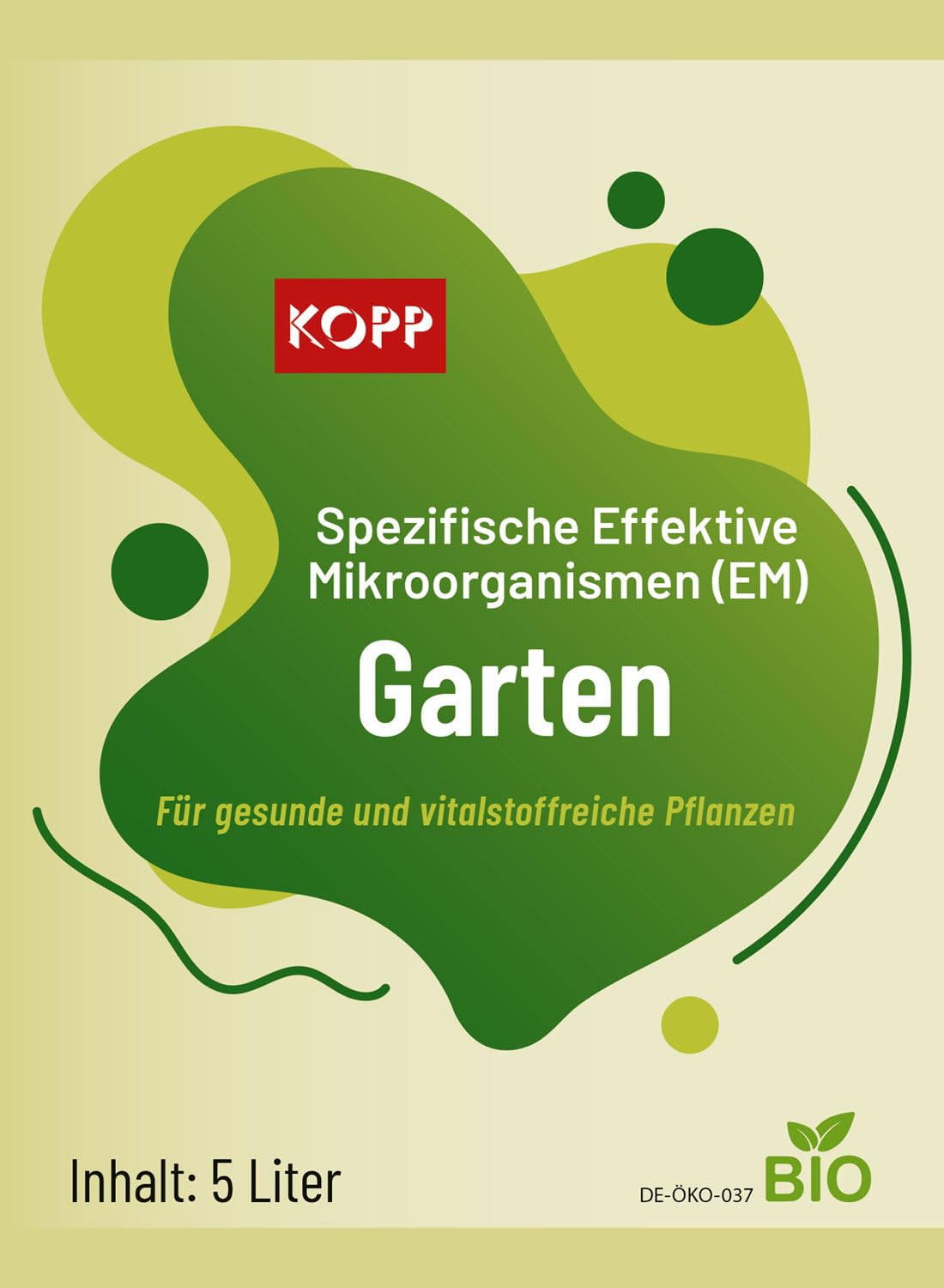 KOPP Garten, Bio, Spezifische Effektive Mikroorganismen (EM) | flüssig (5 Liter)