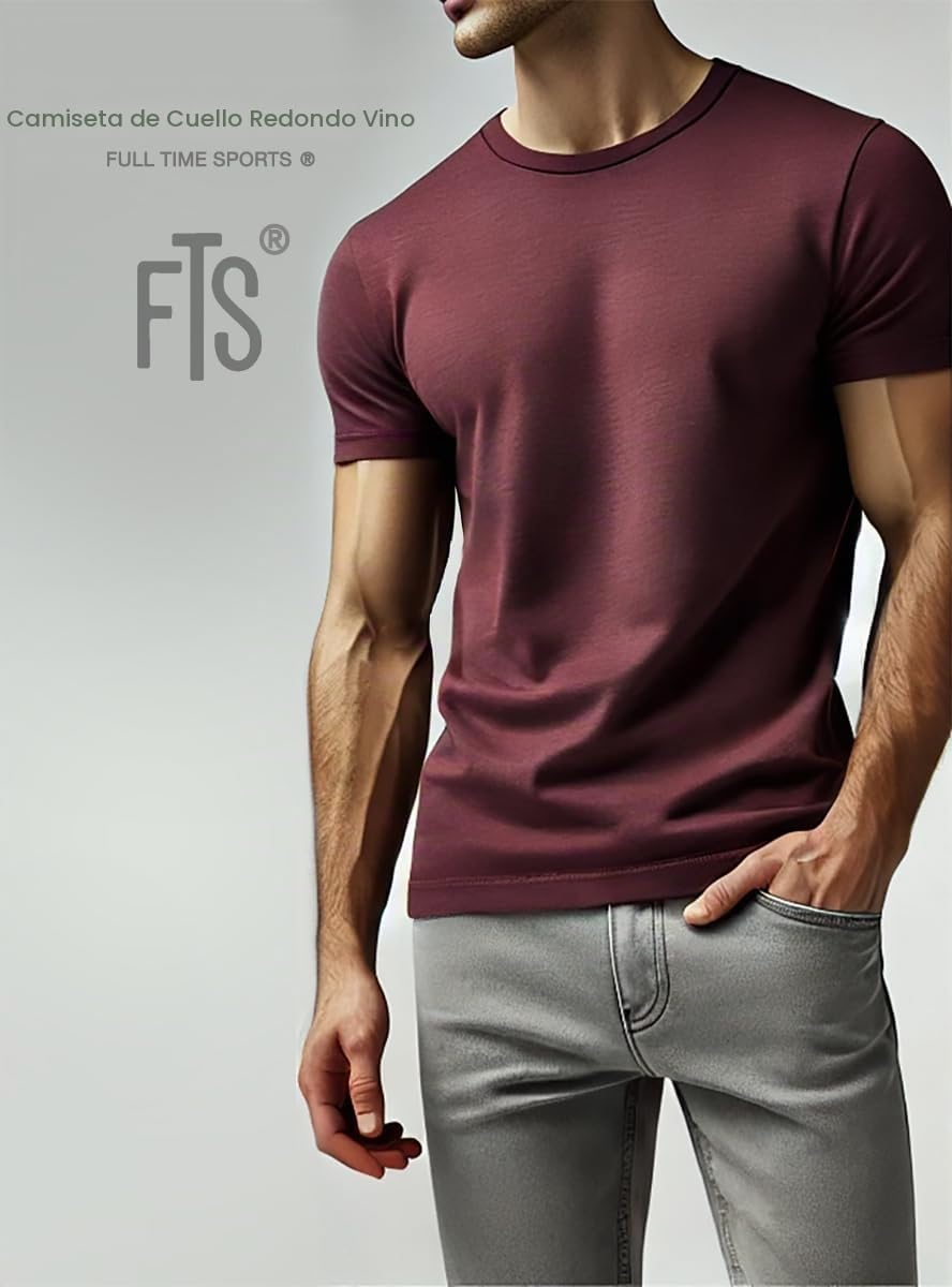 FULL TIME SPORTS Camisetas Manga Corta Hombre Deporte 6X Tshirt Polo FTS-634