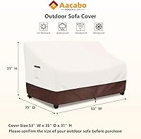 Vista 163 de Funda impermeable para mesa de centro para exteriores, rectangular para mesa auxiliar pequeña, para exteriores, rectangular, impermeable, 48 x 28 x