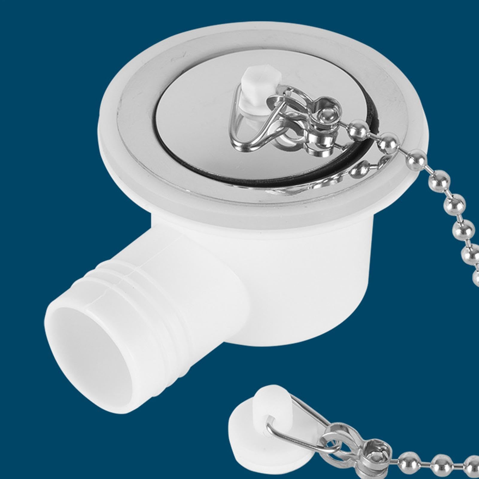 Generico Raccordo angolare per lavello Camper - Raccordo angolare Scarico lavello | Filtro a connessione Rapida, connettore a Prova di perdite per riparazioni di Camper, Barche e Navi