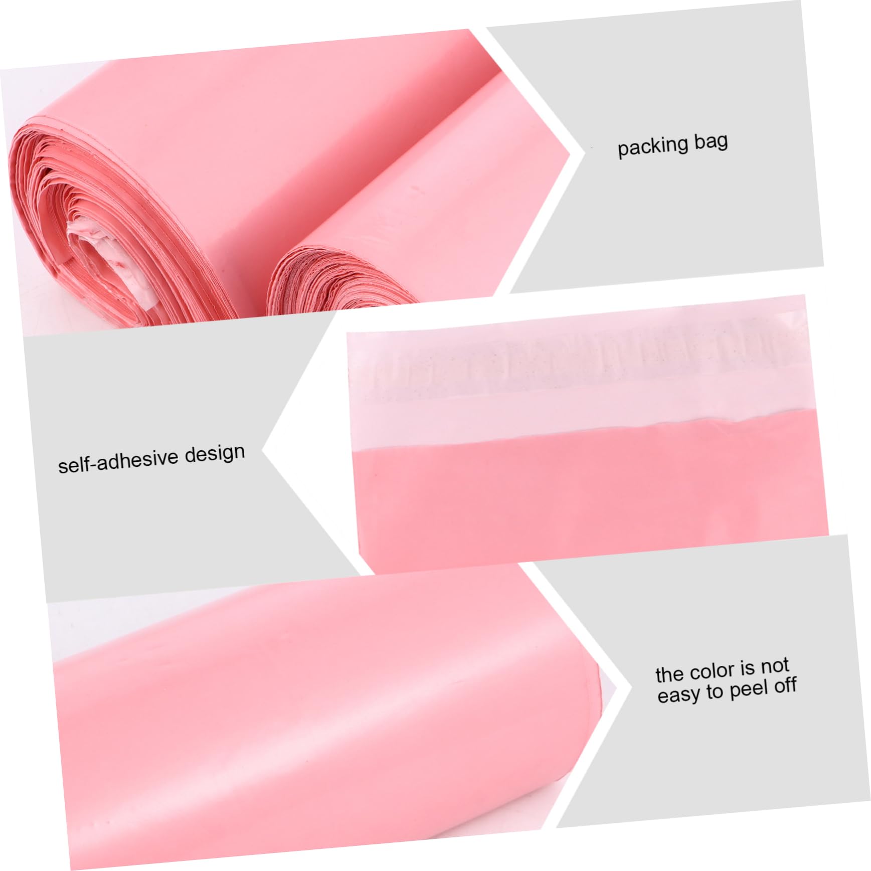 VILLCASE 200pezzi Buste Impermeabili Autoadesive Sacchetti Per Spedizioni Riutilizzabili e Resistenti Per Abbigliamento e Accessori