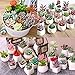 Augshy Artificial Succulents, 16 Pack Fake Succulents Plants Artificial Small Fake Plants Faux Succulents Unpotted for Lotus Landscape Decorative Garden Arrangement Decor