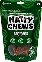 Mordedor Esôfago Bovino Desidratado Esofofos Natty Chews Para Cães - 5 Unidades