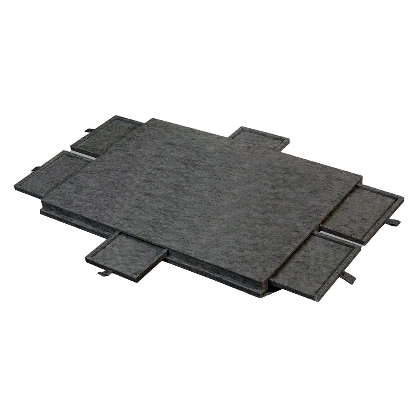 Mesa Rompecabezas Tablero de Fieltro Portátil con Cajones para Almacenamiento de Puzzles Y Montaje Seguro Adecuado para Entusiastas Y Decoración del H, Dark Gray S