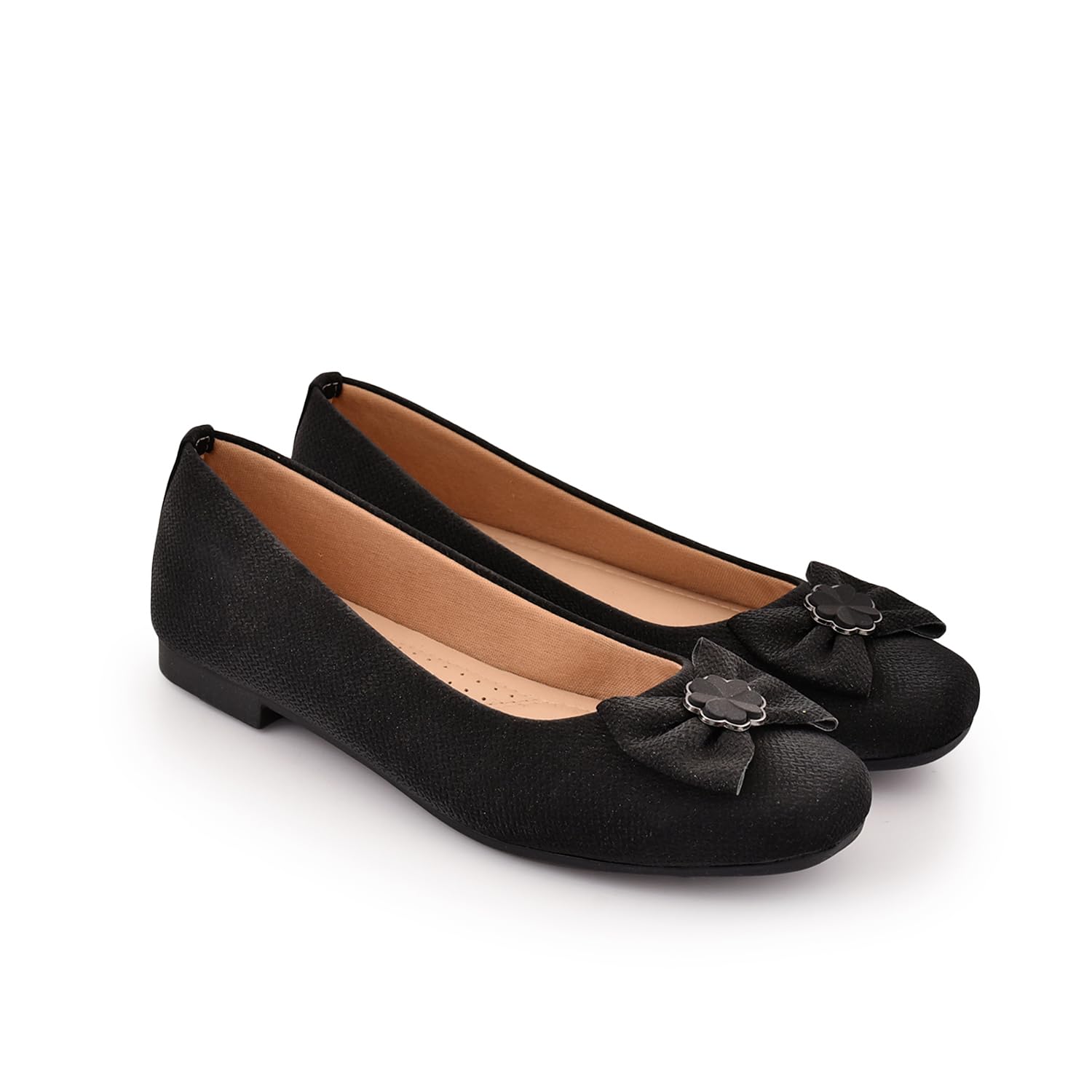Womens Elegant Black Ballet Flat-image-1