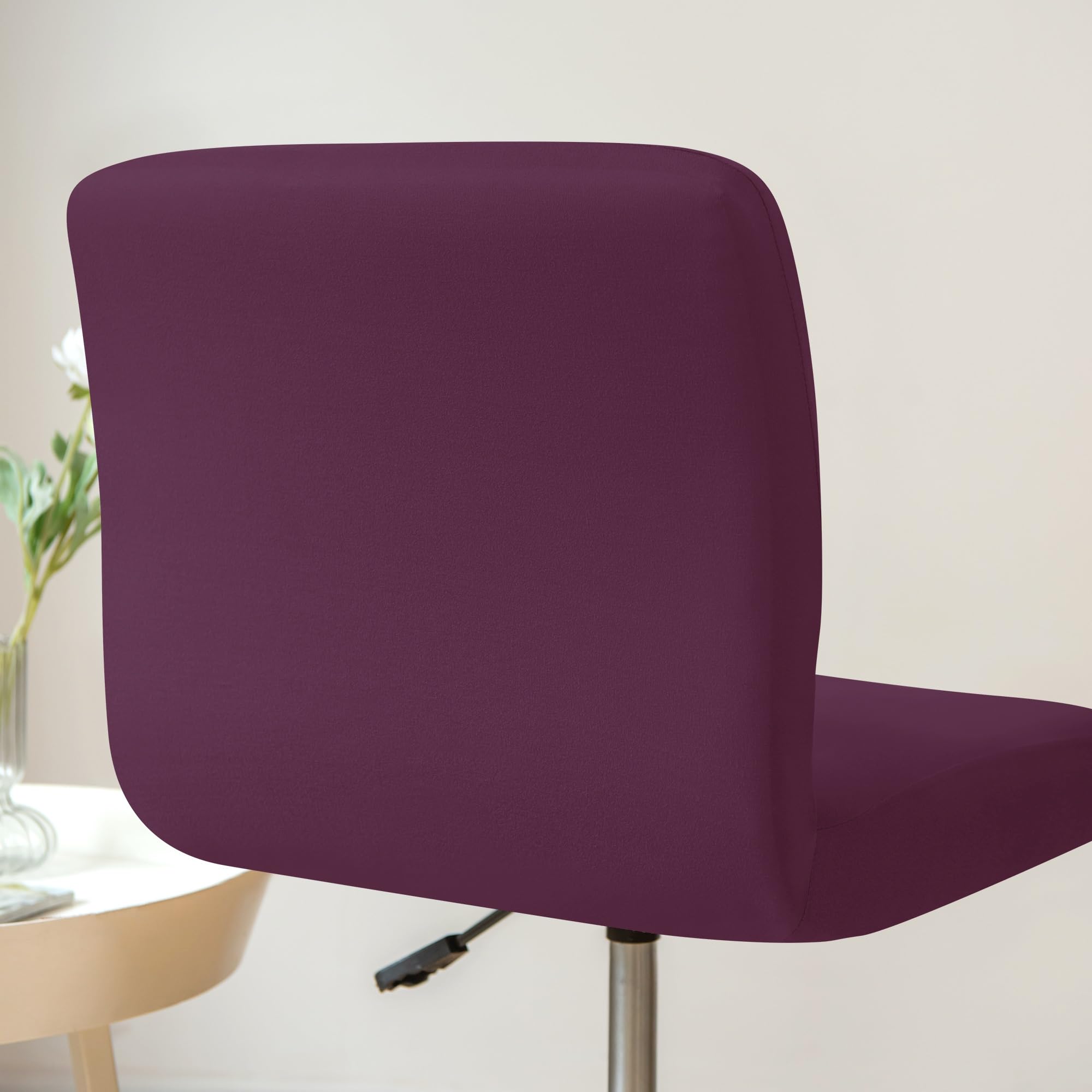Moderna Fodera Elasticizzata Per Sgabello Da Bar Con Schienale - Coprisedia In Poliestere E Spandex, Rosso, 2 Pezzi, Facile Da Installare - 3