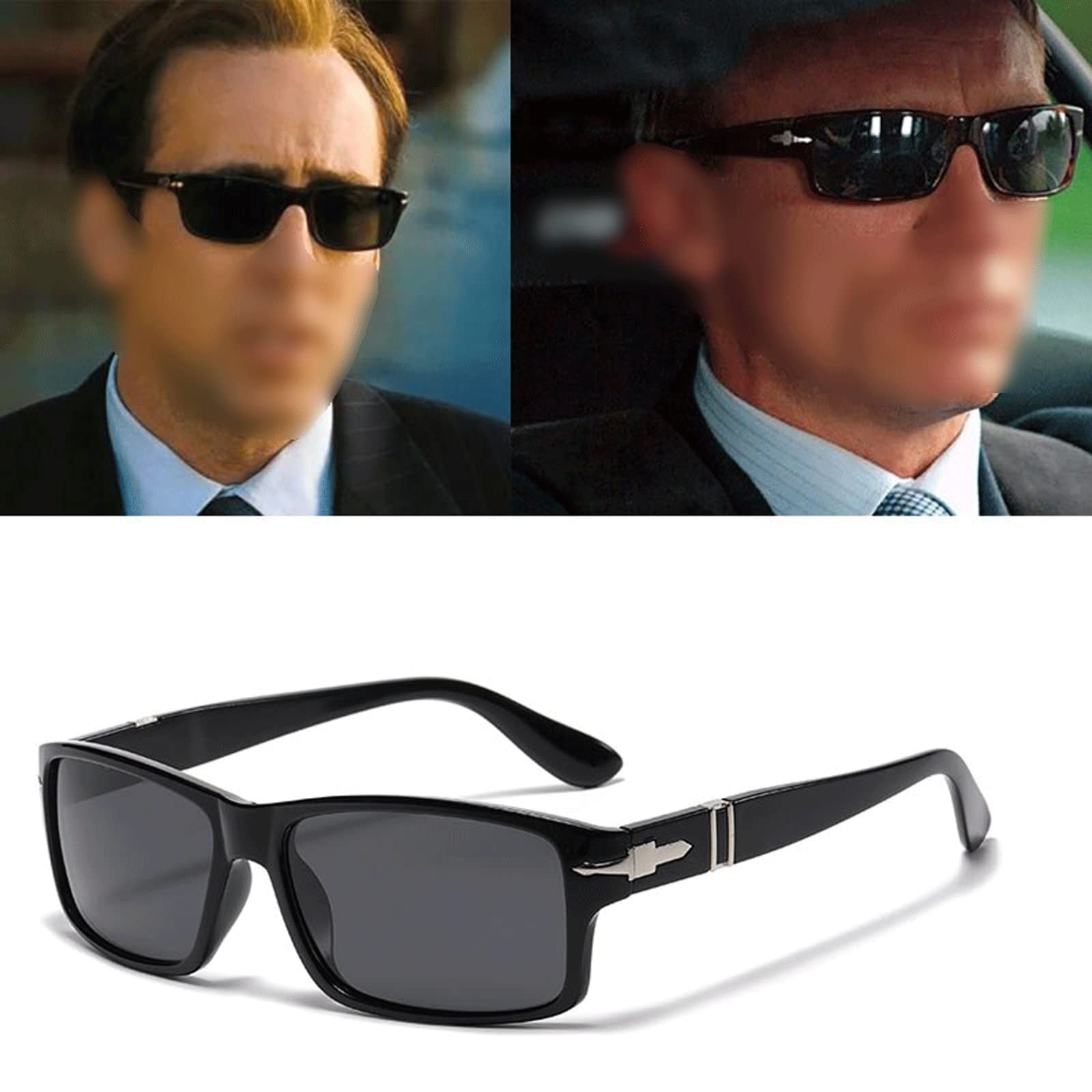 DieffematicMJ Okulary przeciwsłoneczne Klasyczna Moda Styl Styl Spolaryzowane Okulary Mężczyźni Driving Okulary Kierowcy Driving Okulary przeciwsłoneczne (Color : A)