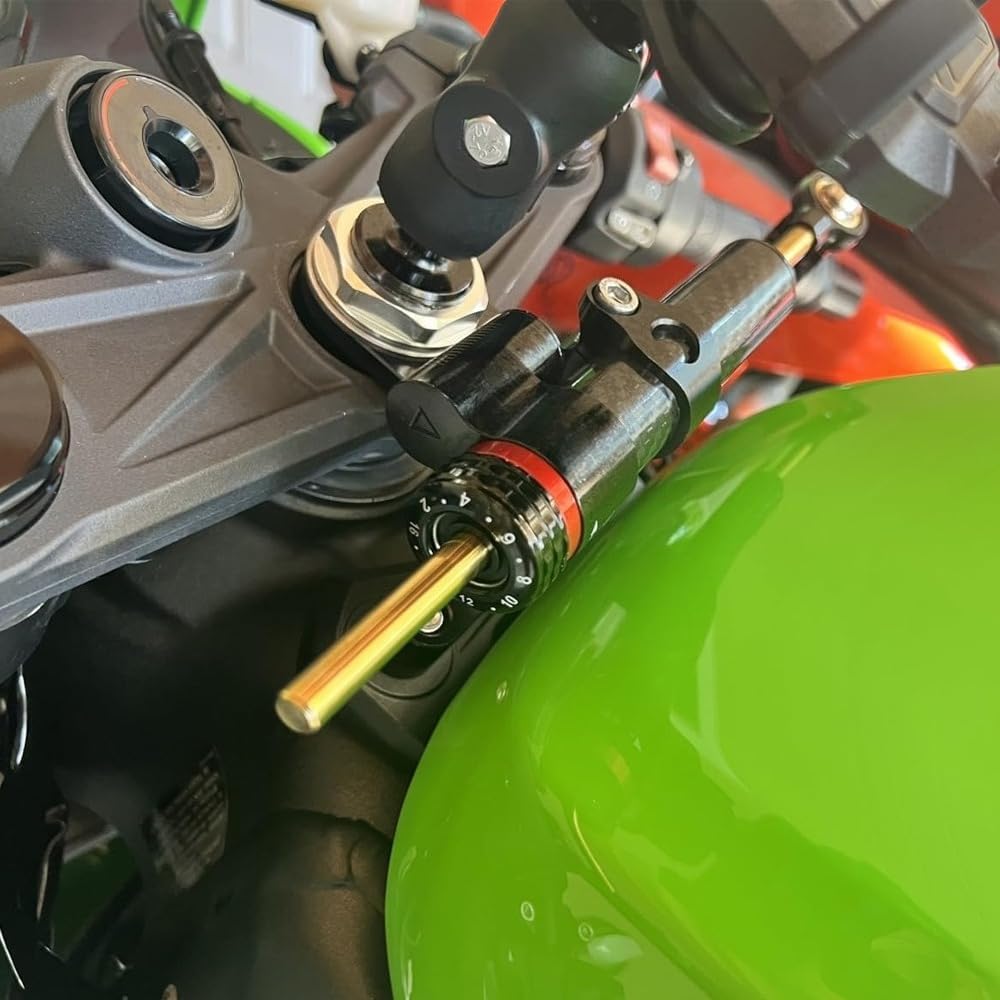 For Ninja ZX-6R ZX636 ZX6R ninja zx6r zx636 2026 2025 2024 2023 2022-2013 motorcycle accessories steering shock absorber steering shock absorber stabilizer steering damping bracket (black kit)