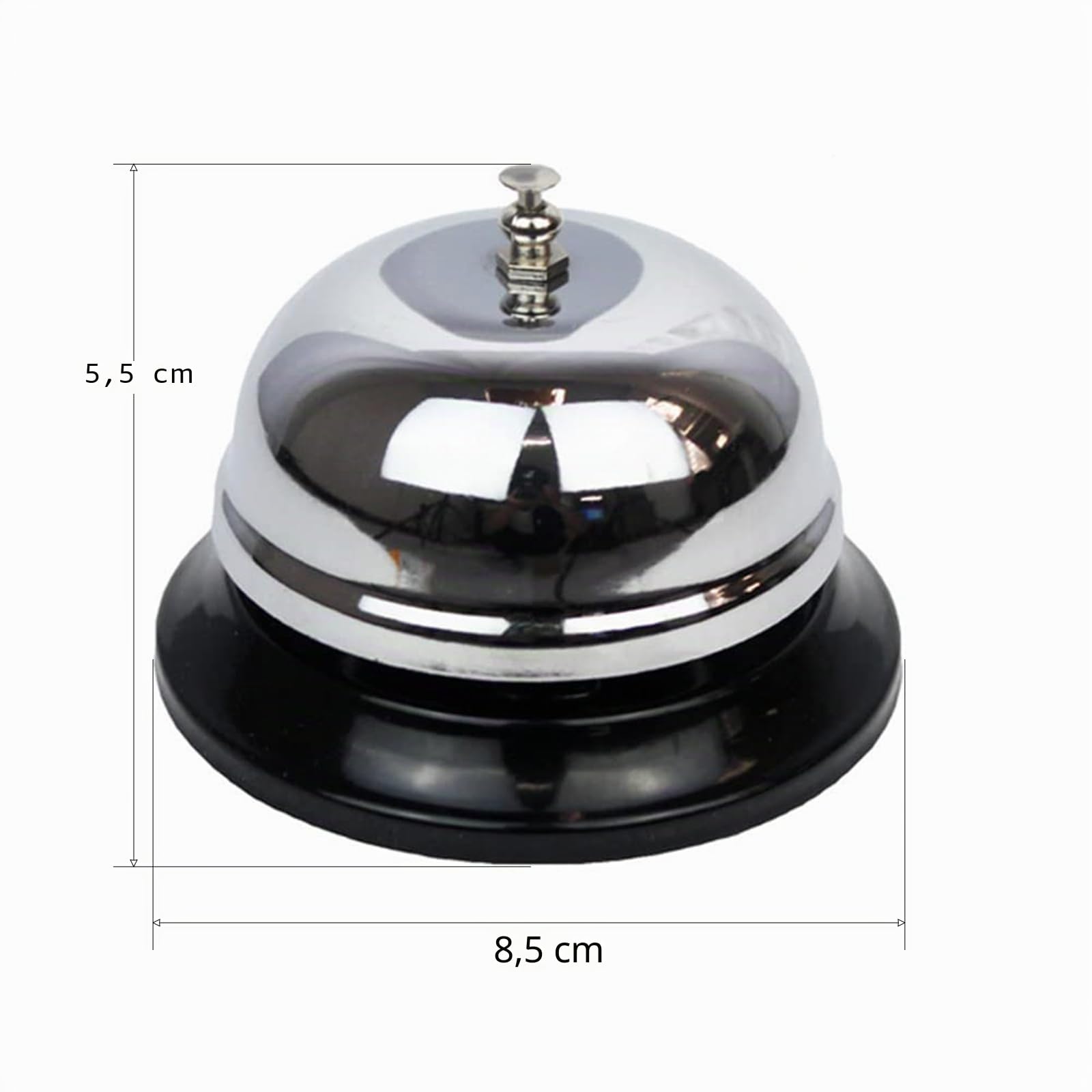Sonnette de Table Brillante en métal,Bureau Bell,Cloche de Service en métal,Service Bell,Ring Metal réception réception,Restaurant Cuisine Service Bar pour Cuisine,Bar,Jeu,Concierge,Écoles