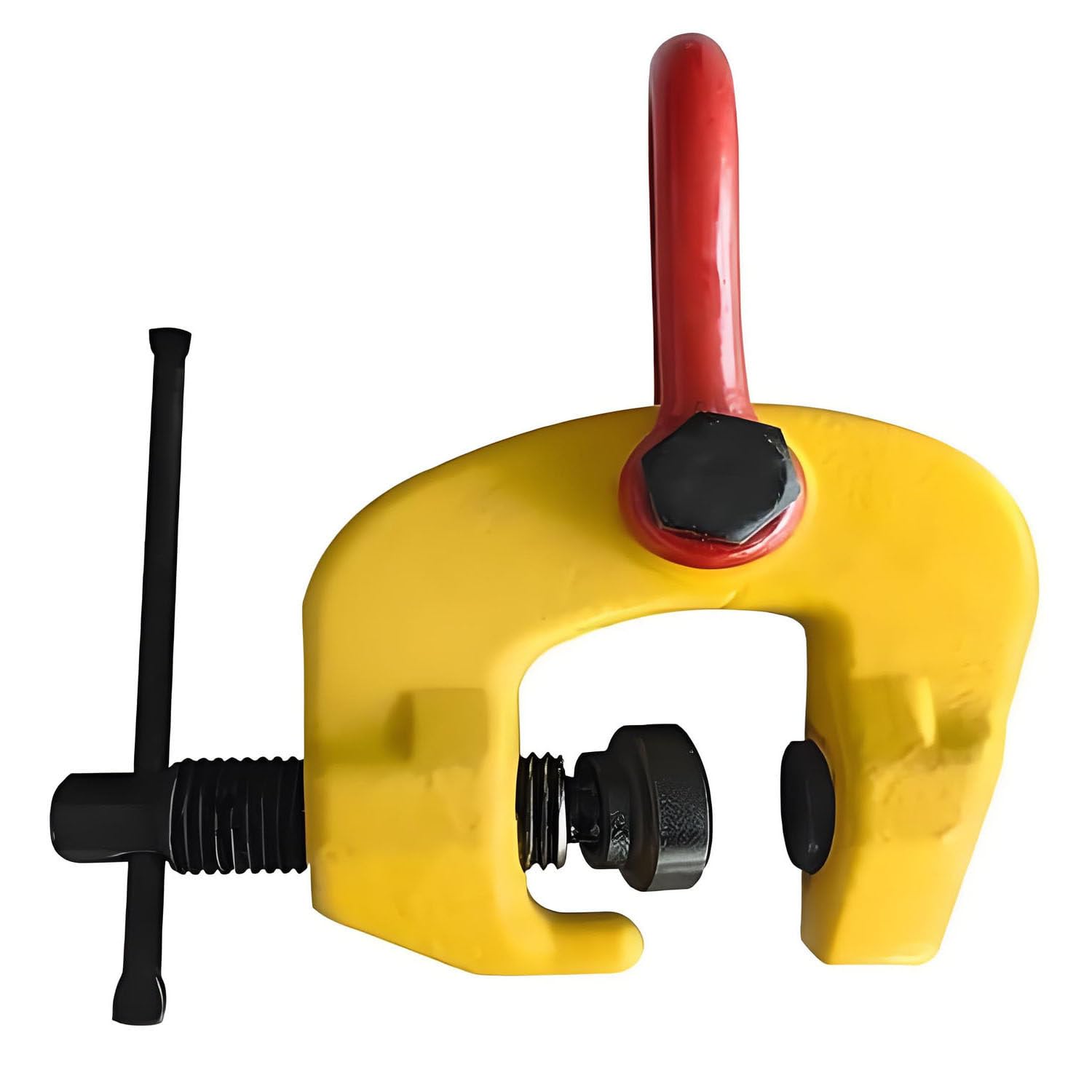 AiODiO Damage-Free Screw Lifting Clamp,1.5T 3T Screw Lifting Clamp, Integrated Forging Process, No Deformation Under Heavy Load for Steel Lifting 1.5t