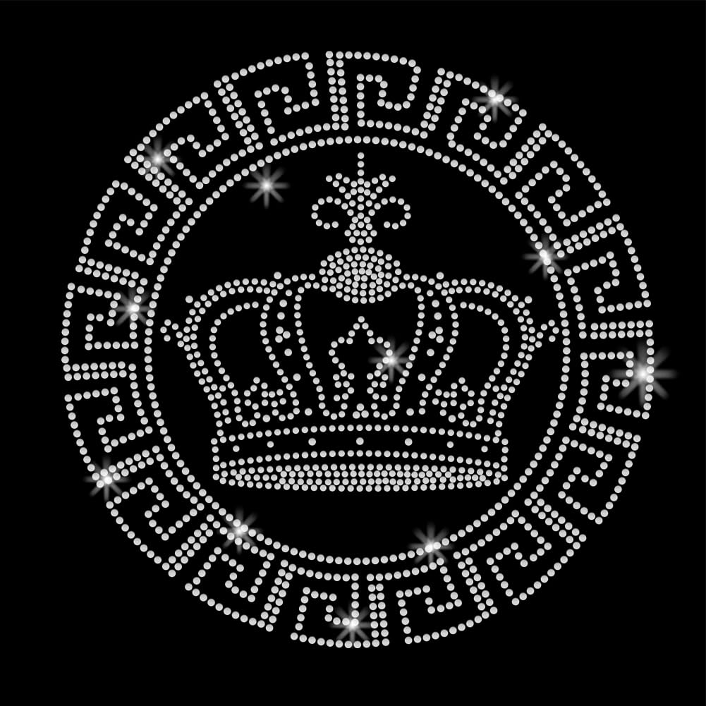 Parches para planchar diamantes imitación cristal transferencia corona camisetas chaquetas
