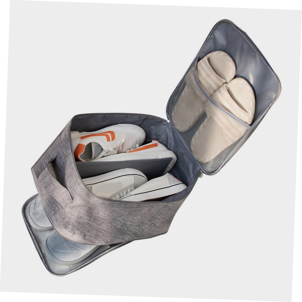 minkissy 2 Stück Großer Schuhbeutel Wasserfester Schuhorganizer aus Oxford Langlebig und Tragbar Multifunktionale Reisetasche für Schuhe Kosmetik und Kleidung für Reisen und Camping
