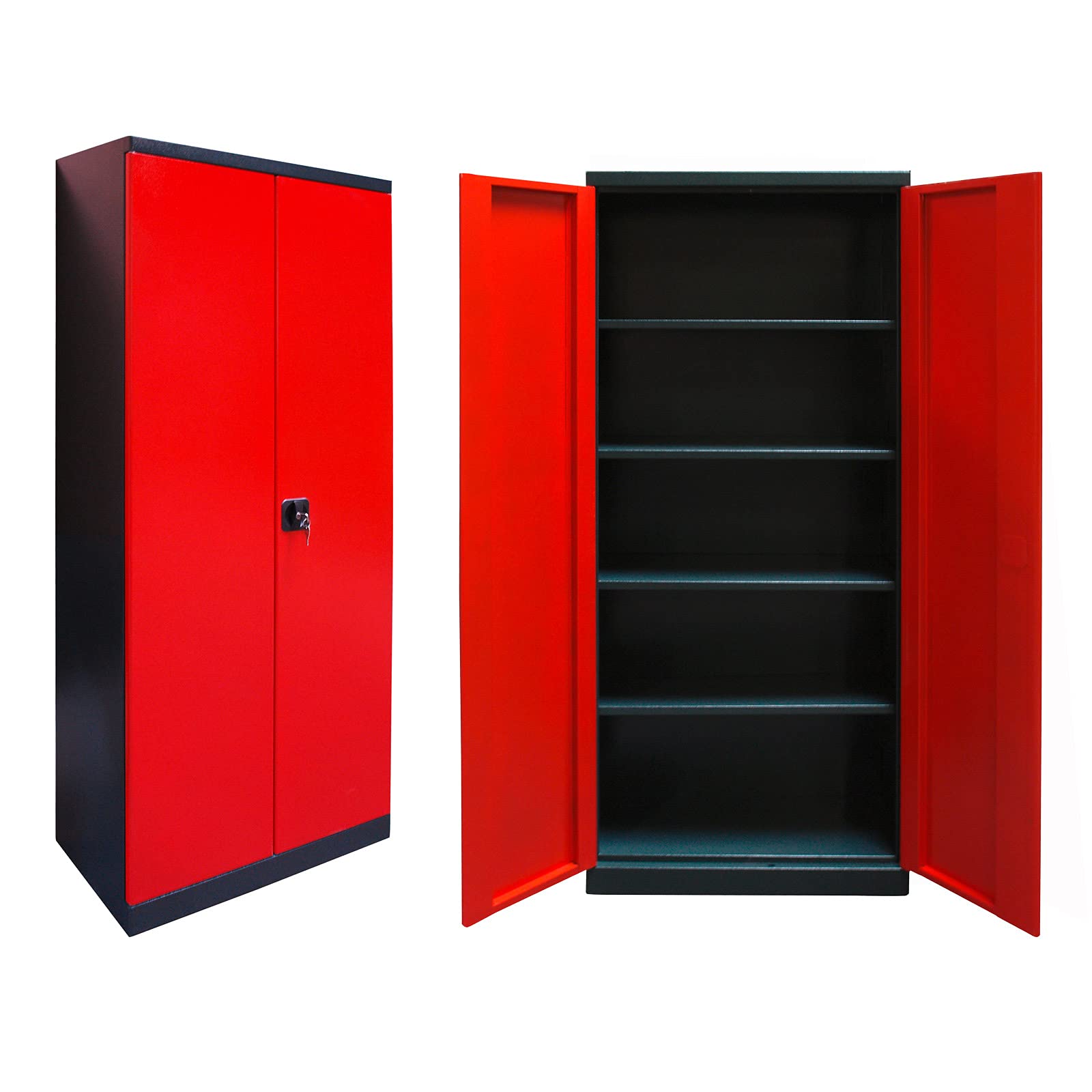 werkzeug aufbewahrung schrank DEMA Werkzeugschrank L – Werkstattschrank, Metallschrank anthrazit, H192 x B78 x T38 cm, robust, langlebig, abschließbar, ideal für Werkstatt, Garage, Lager, Handwerk, Werkzeugaufbewahrung Baumarkt _mechanic_archive_check_1786807936 Ikea Hack für ein Color:Cedar green