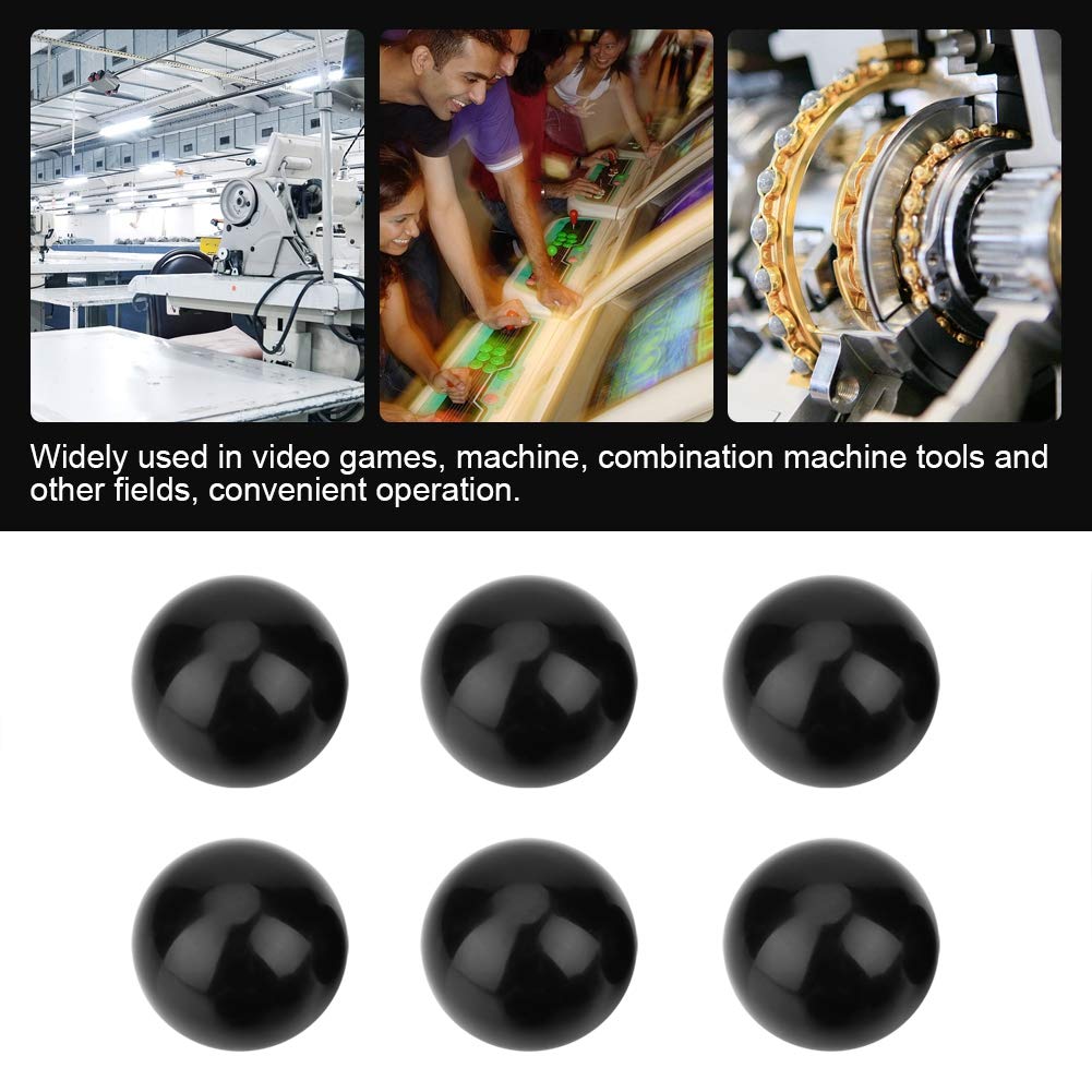 Respicefinem M12 Threaded 40mm Diameter Ball Handle Knob for Machine Tools Plastic Construction with Easy Grip Design for Industrial Machinery Operations