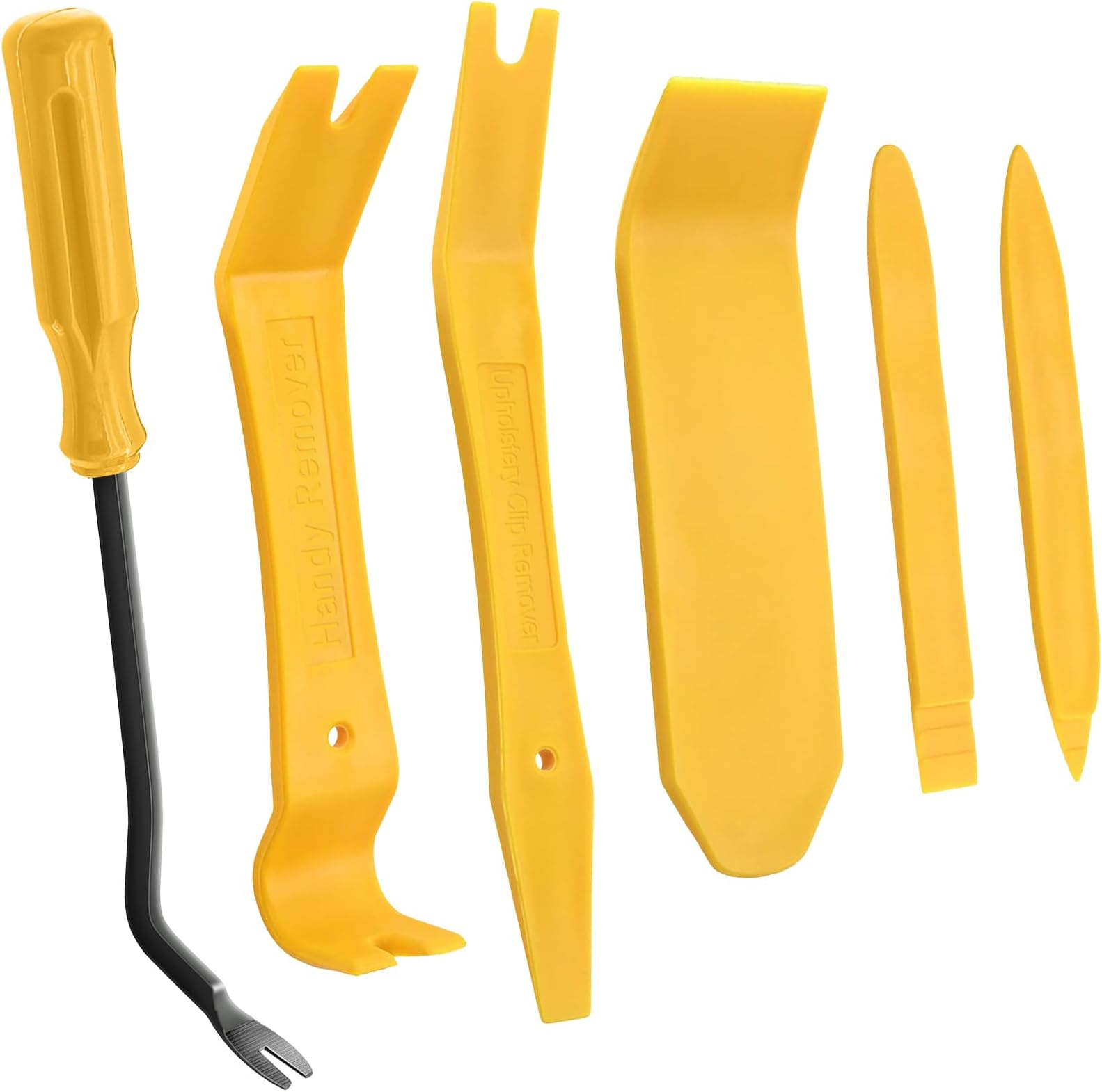 6 Pack Trim Removal Tool Kit, Car Panel Door Audio Trim Tool Kit, Auto Clip Fastener Remover Pry Tools Set