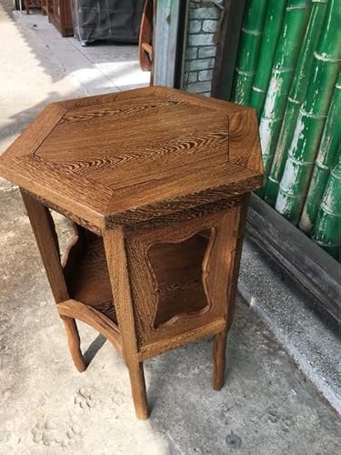 Slabstudiohongkong Diamond Shape Wenge Wood End Table, 2 Layer Cube And Small Wood Legs End Table, Special Design Nightstand #TOP7