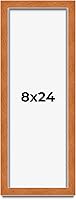 Vista 267 de Marco marrón de 18 x 24 pulgadas, marco de madera maciza de nuez de miel, ancho de moldeo de 0.875 pulgadas, profundidad de rabo de 0.875 pulgadas