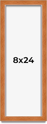 Miniatura 267 de Marco marrón de 18 x 24 pulgadas, marco de madera maciza de nuez de miel, ancho de moldeo de 0.875 pulgadas, profundidad de rabo de 0.875 pulgadas