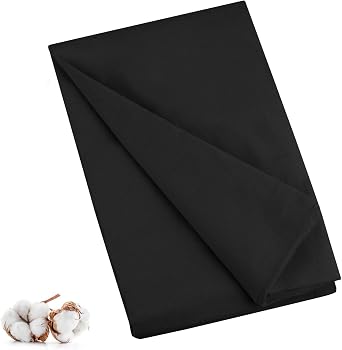 100% Cotton Muslin Fabric, 59 Inch X 5 Yards Black Fabric by The Yard