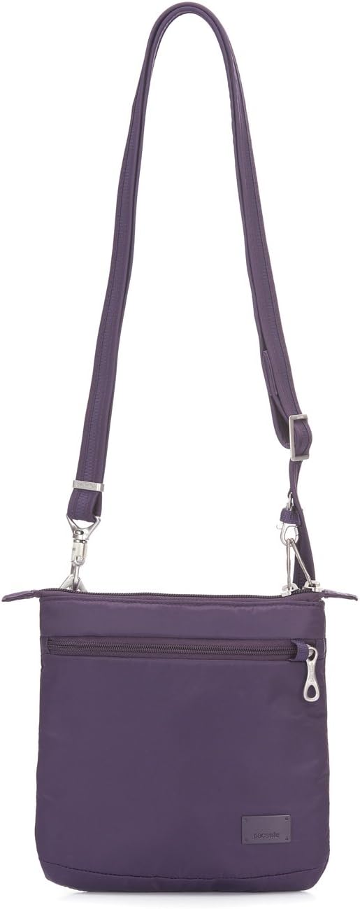 PacSafe Citysafe Cs50 Anti-Theft Crossbody Purse-Mulberry Travel Cross-Body Bag