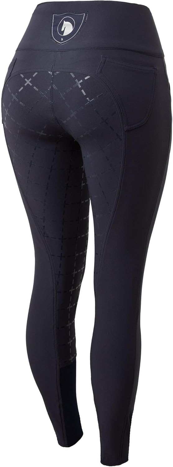 HORZE Desiree Women's High Waist Silicone Full Seat Breeches with UV Protection