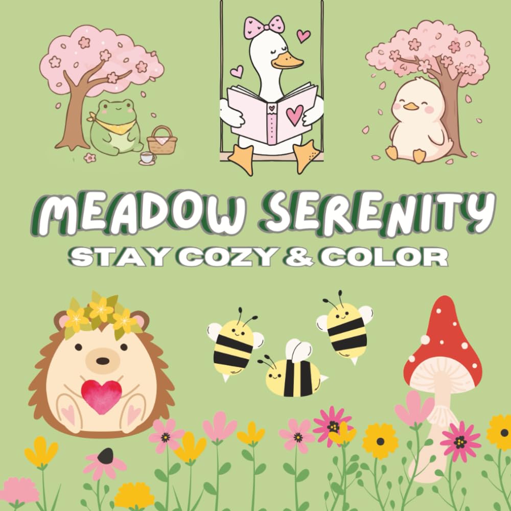 Meadow Serenity: A Calming Meadow Escape to Soothe Your Day. (Stay Cozy & Color)
