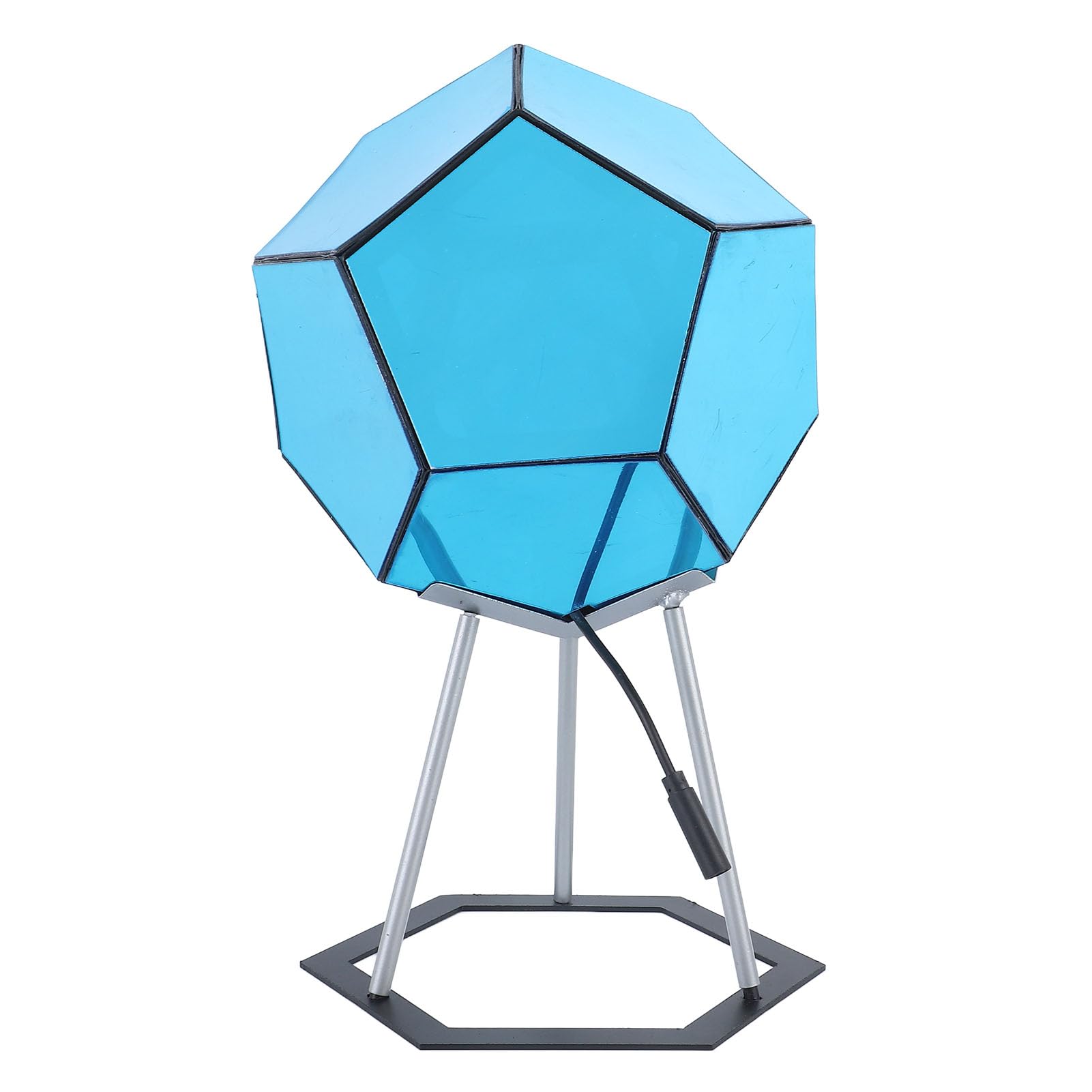 Cryfokt Dodecahedron Gaming Light, 7 Colors Cool RGBW Dodecahedron Gaming Light Led Desk Table Lamp Light 3D Cube Light Bedroom Gaming Room Office Men Children Birthday Gift