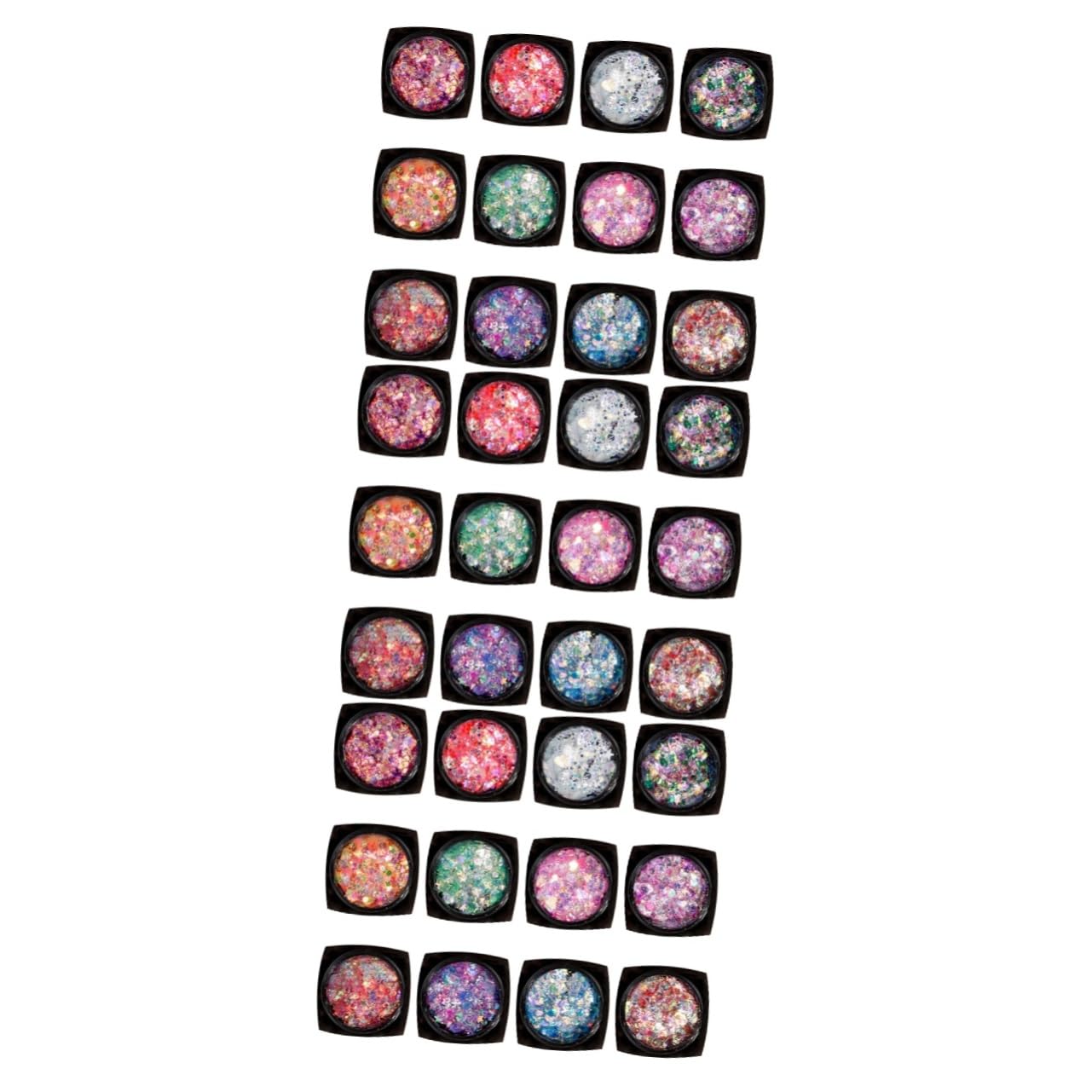 Didiseaon Set Da 3 Pezzi - Set Per Il Corpo Con Paillettes A 12 Colori Glitter Per Il Trucco Paillettes Gel Per Il Viso Nail Art Illuminante Per Occasioni Speciali