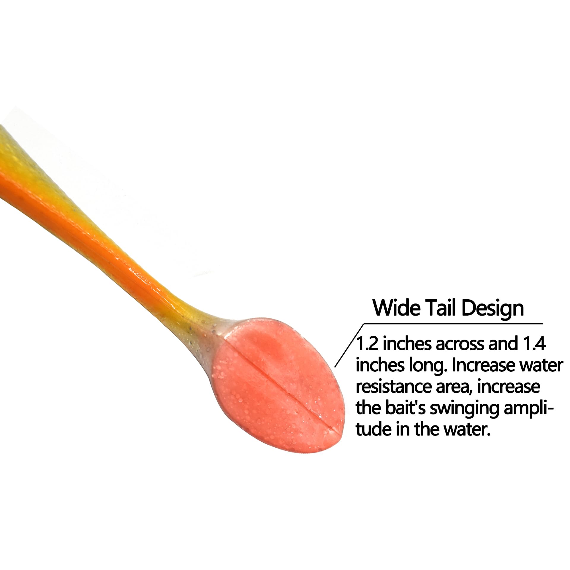 Amazon.co.jp: ビッグジグワームルアー スイミングベイト ソフト