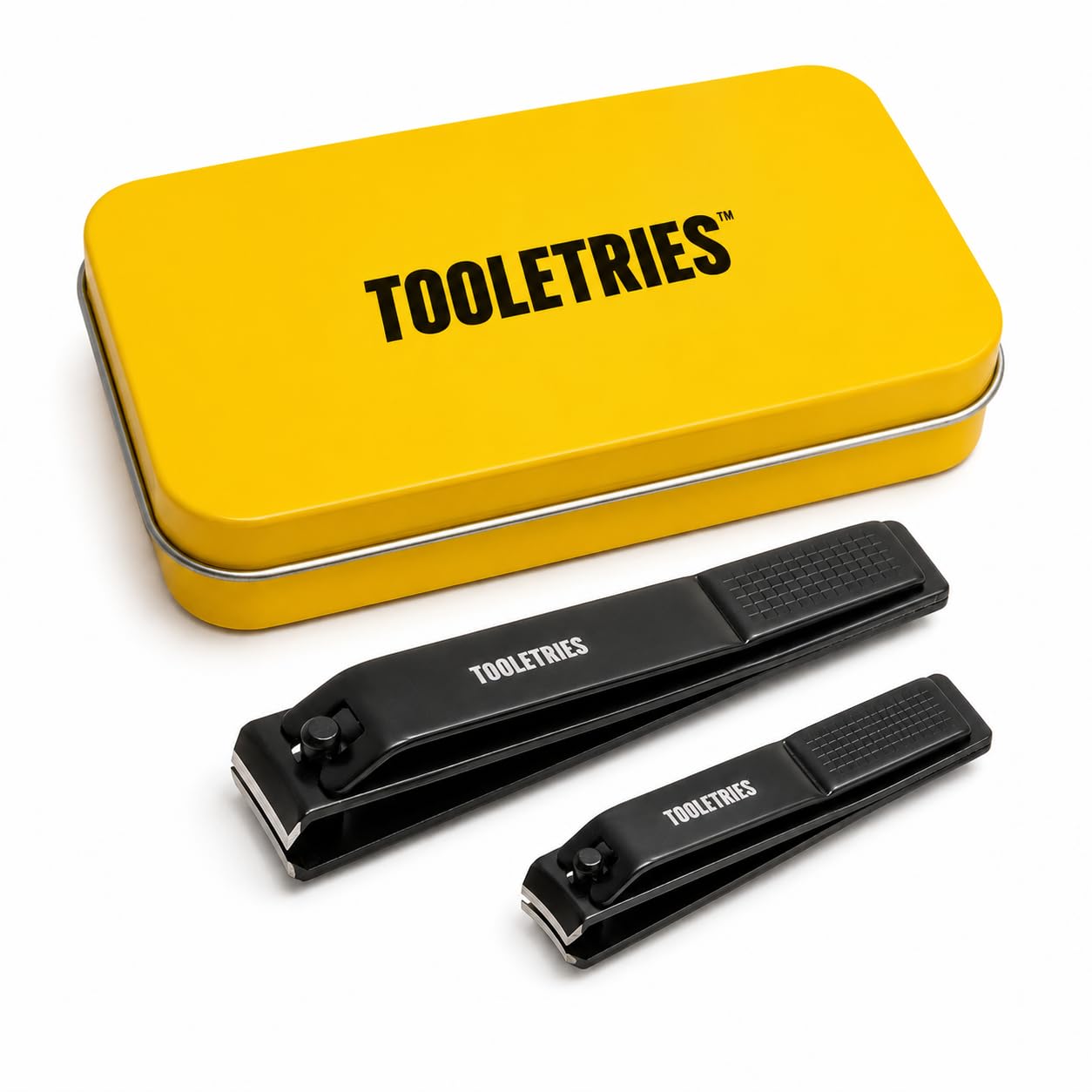 TOOLETRIES Premium Nail Clipper Kit with Travel Tin - Black