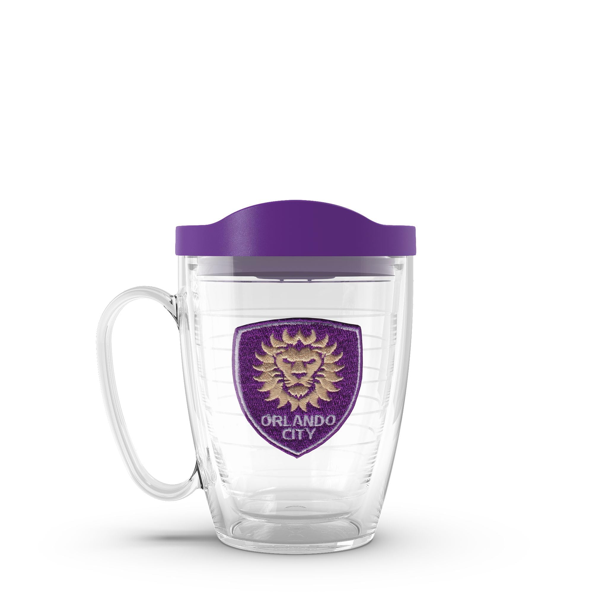 Tervis MLS Orlando City SC - Primary Logo Made in USA Double Walled Insulated Tumbler Travel Cup Keeps Drinks Cold & Hot, 16oz Mug, Classic