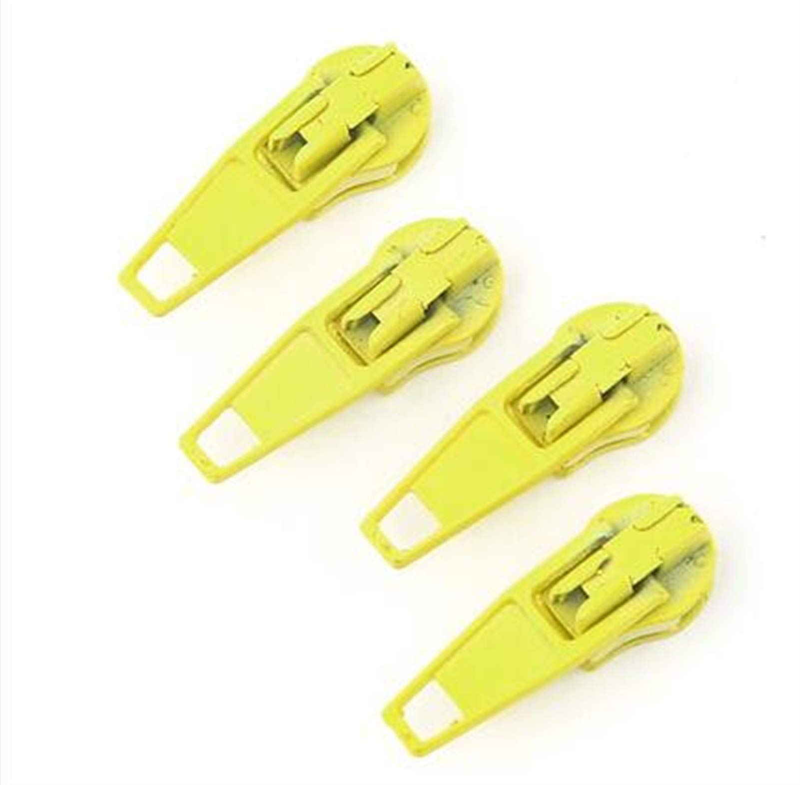Plastic Zipper 10pcs Painting Metal Slider, Multicolor 3# Nylon Puller, for, for Sewing(Yellow)